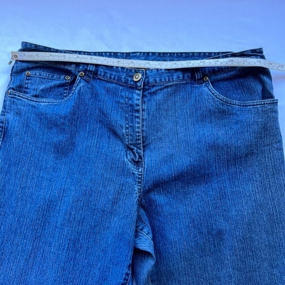 Ruby Road Jeans size 18 Stretchy Medium Dark Blue Denim Higher Rise - Picture 7 of 8